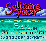 Solitaire Poker (USA, Europe) Title Screen